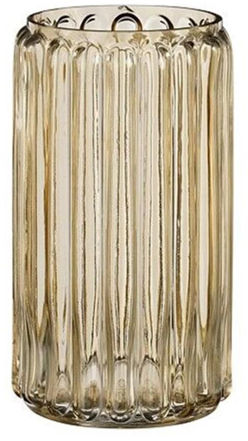 Βάζο γυάλινο καφέ Φ14 Η26cm