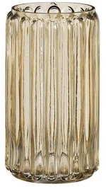 Βάζο γυάλινο καφέ Φ14 Η26cm