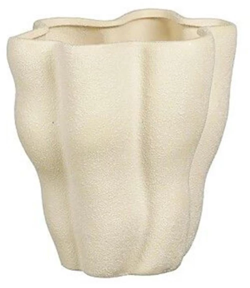 Βάζο κεραμικό λευκό 20,5x15,5x20,5cm