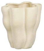 Βάζο κεραμικό λευκό 20,5x15,5x20,5cm