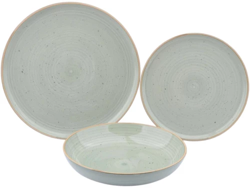 ΣΕΡΒΙΤΣΙΟ ΠΙΑΤΩΝ STONEWARE 18ΤΜΧ ΣΕ ΜΙΝΤ ΧΡΩΜΑ  - Ankor 85352-18