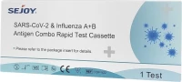 Sejoy SARS-CoV-2 & Influenza A+B Antigen Combo Rapid Test Συνδυαστικό Τεστ Ταχείας Ανίχνευσης SARS-CoV-2 & Γρίπης Α/Β 1 Τεμάχιο