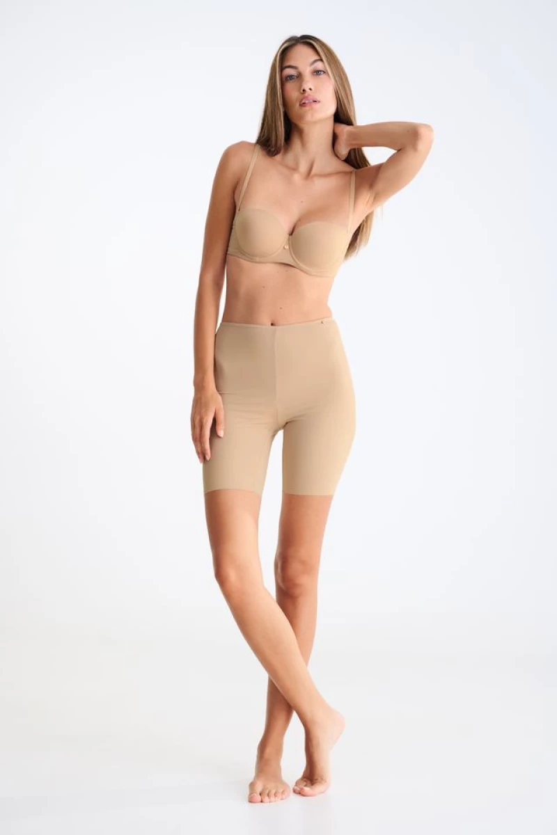 Σουτιέν Lisca SOPHIA - Strapless Μπέζ - Με Ενίσχυση - Με Μπανέλα -  Cup D - E
