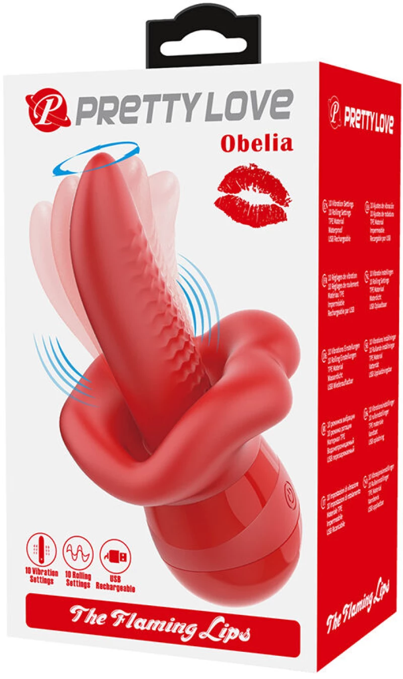 PRETTY LOVE - OBELIA MASTURBATOR TONGUE VIBRATOR WITH ORBITAL MOTION