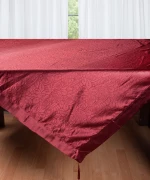 Σατέν τραπεζομάντηλο 2009 λουλούδι (160cm x 220cm) μπορντώ