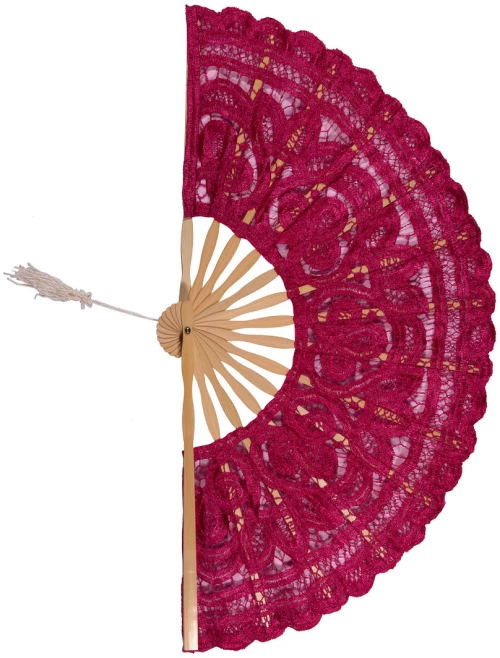 Χειροποίητη βεντάλια (27cm) φούξια
