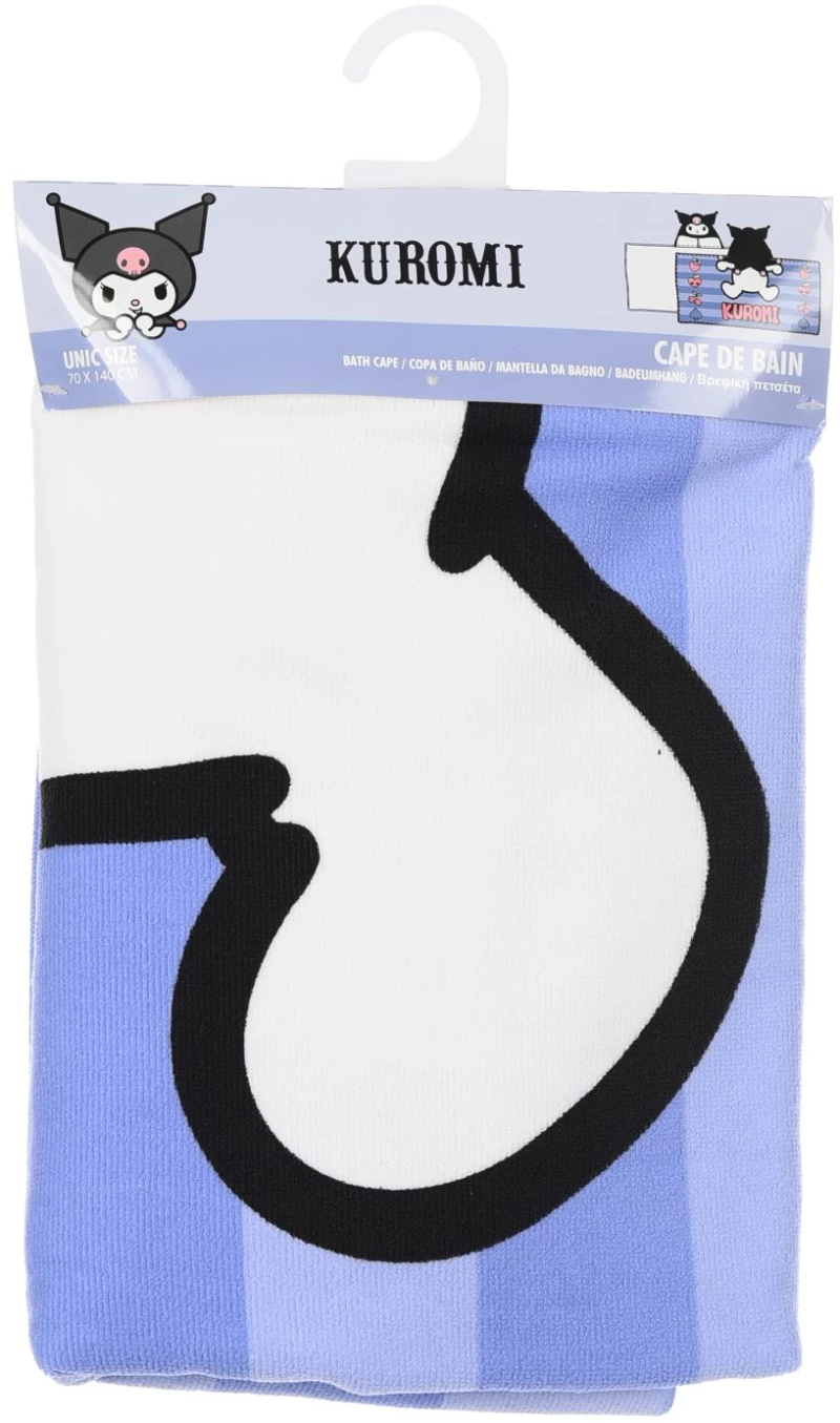 Poncho κορίτσι "Kuromi" λιλά