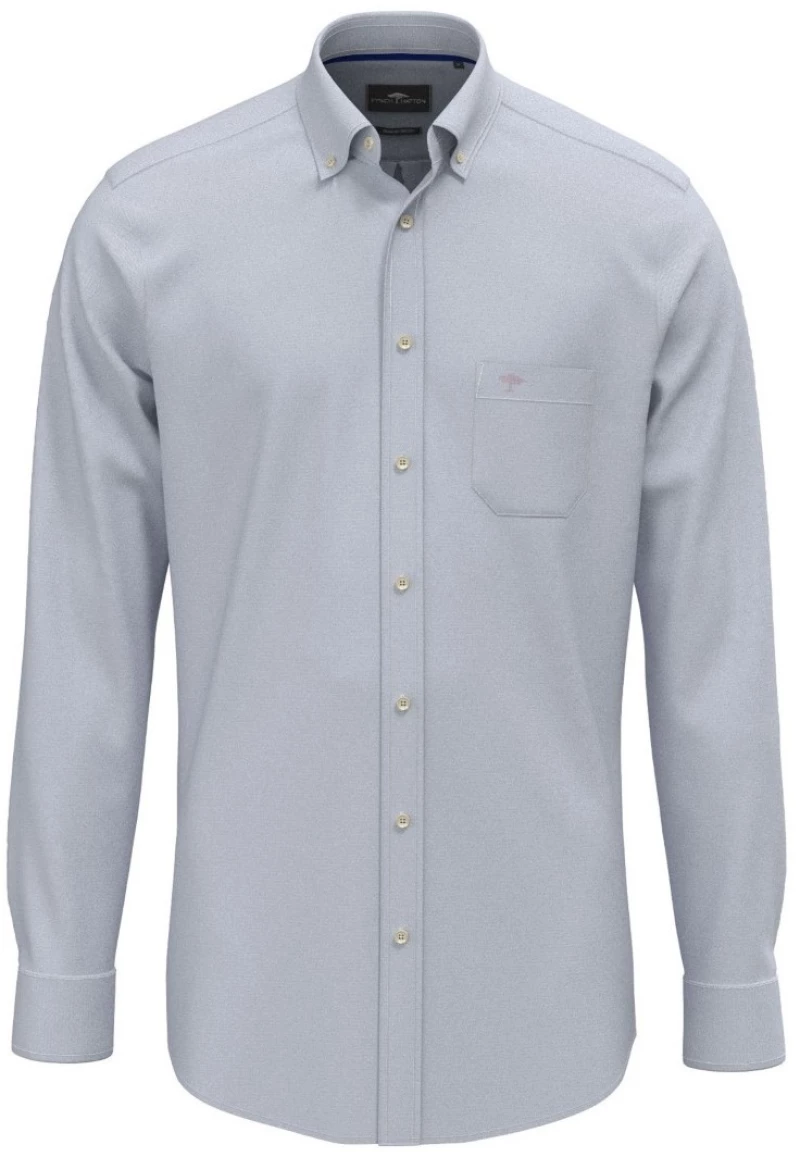 ΠΟΥΚΑΜΙΣΟ FYNCH-HATTON Premium oxford 4156-66329946, Χρώμα DENIM