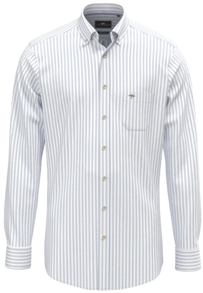 ΠΟΥΚΑΜΙΣΟ FYNCH-HATTON Premium oxford 4157-66332106, Χρώμα DENIM