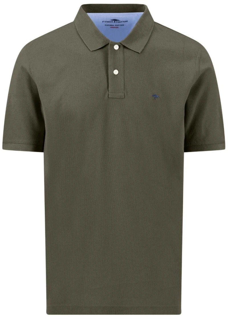 POLO FYNCH HATTON premium cotton 4159-66335523, Χρώμα OLIVE