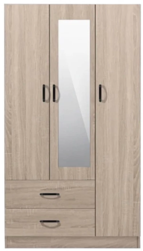 VELCO Pro Systems ΝΤΟΥΛΑΠΑ ΜΕ ΤΡΕΙΣ ΠΟΡΤΕΣ-ΚΑΘΡΕΠΤΗ- ΔΥΟ ΣΥΡΤΑΡΙΑ 120x52x190 εκ ΣΦΕΝΔΑΜΟΣ