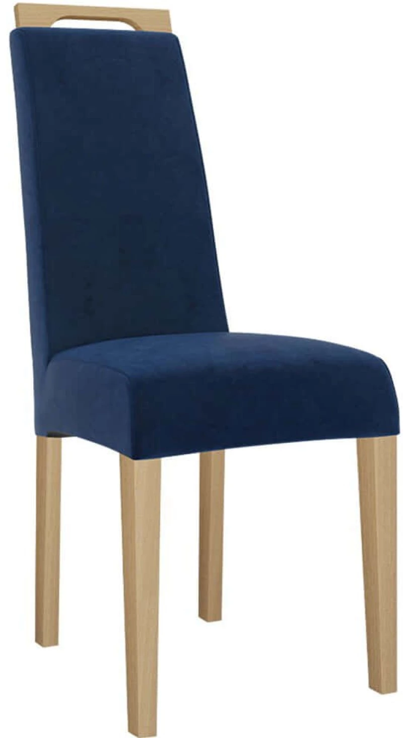 Καρέκλα K79 162727169 45x59x100cm Natural-Blue Ξύλο,Ύφασμα