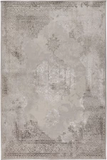 Χαλί Gossip 6341F SL Grey-Beige P Vizon Βιοκαρπέτ 200X290cm