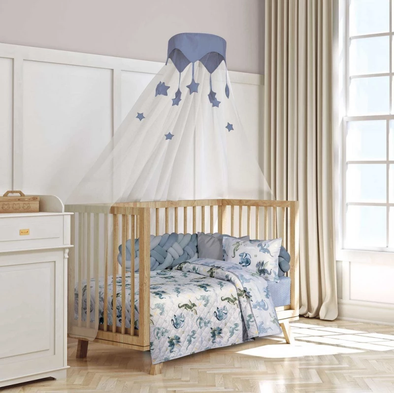 Κουβερλί Βρεφικό 8863 Beige-Blue Greenwich Polo Club 120x160cm Microfiber