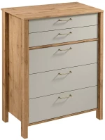 Συρταριέρα Indygo 162817449 90x47x109cm Oak-Beige