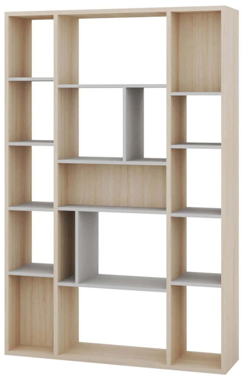Βιβλιοθήκη Corina 162847949 120x37x180cm Natural-White