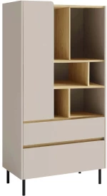 Βιβλιοθήκη Lucas 163080779 80x40x165cm Natural-Cashmere