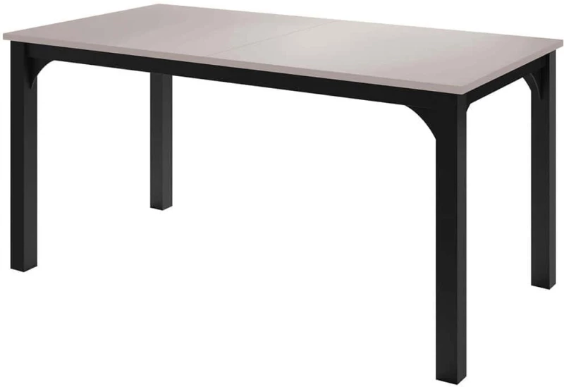 Τραπέζι Επεκτεινόμενο Focus Plus 162907409 160/198x90x76cm Cashmere-Black Μοριοσανίδα,ABS
