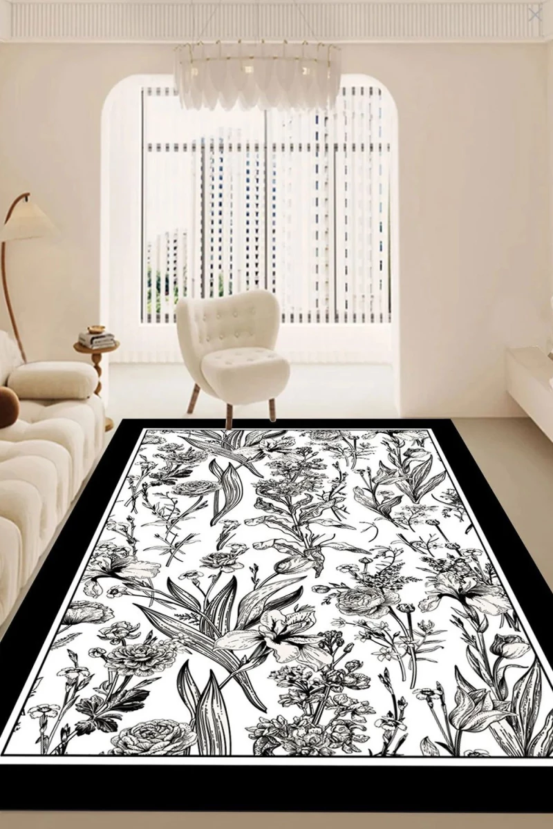 Χαλί Fochel 399CHL1930 White-Black Conceptum Hypnose 80X300cm