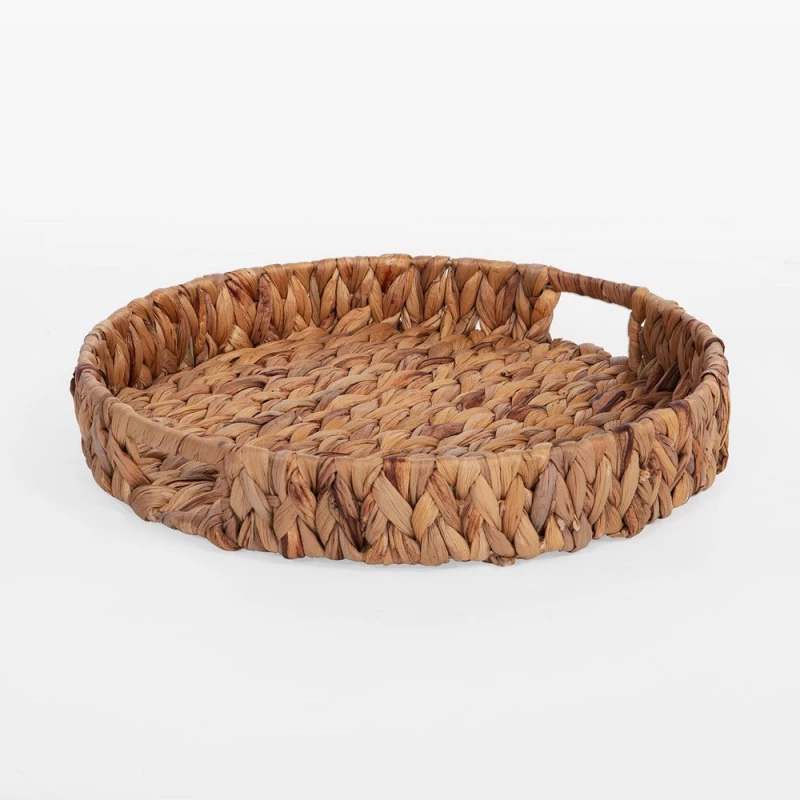 Δίσκος Διακοσμητικός Rocky 38x38x6 Natural Nef-Nef Homeware Υδροϋάκινθος