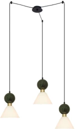 Φωτιστικό Οροφής 23250 80x140cm 3xE14 15W Marble Green-Brass