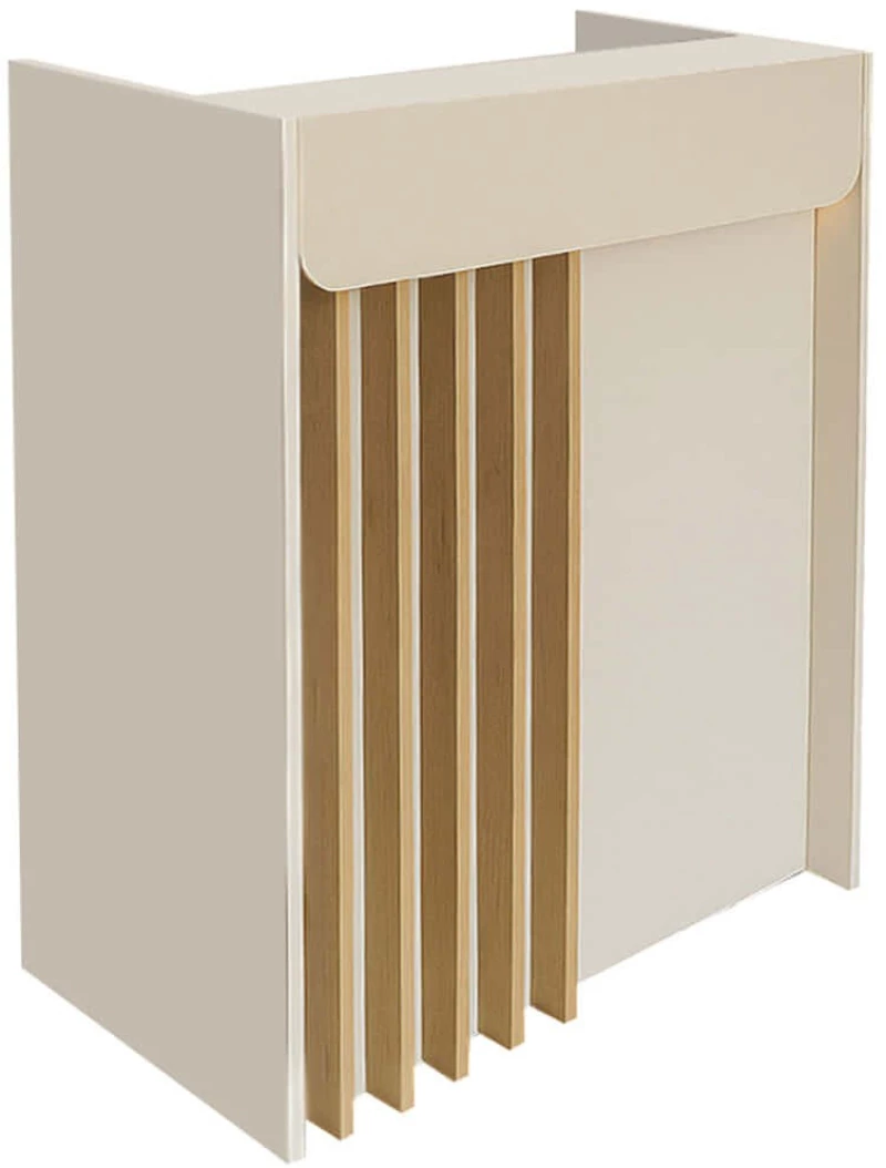 Γραφείο Reception Με Φως Led Karibu 0273850 90x40x100cm Sand-Oak