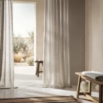 Κουρτίνα Με Σιρίτι Combe 502/01 Cloud Grey Gofis Home 140x295 Πολυέστερ