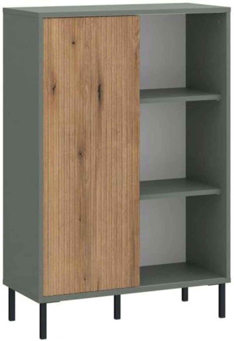 Μπουφές Verdant II 162786429 75x40x105,2cm Natural-Green Μοριοσανίδα,Mdf