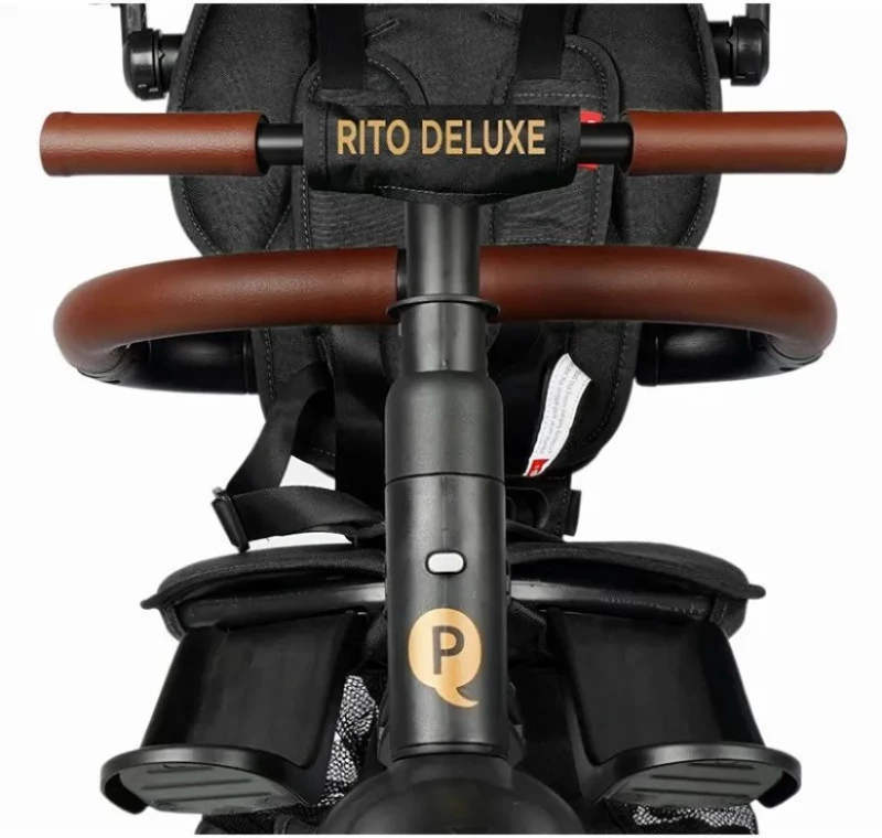 QPlay Τρίκυκλο Ποδήλατο Rito Deluxe Air Gel Wheels, Olive Green