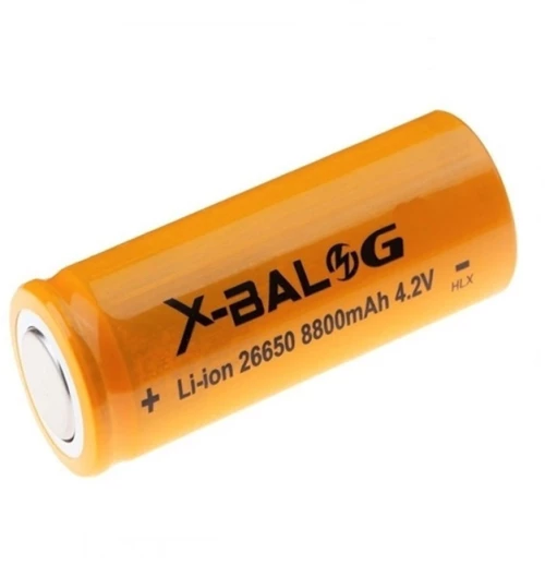 Eπαναφορτιζόμενη Μπαταρία X-BALOG 26650 8800mAh 4.2V 1τμχ