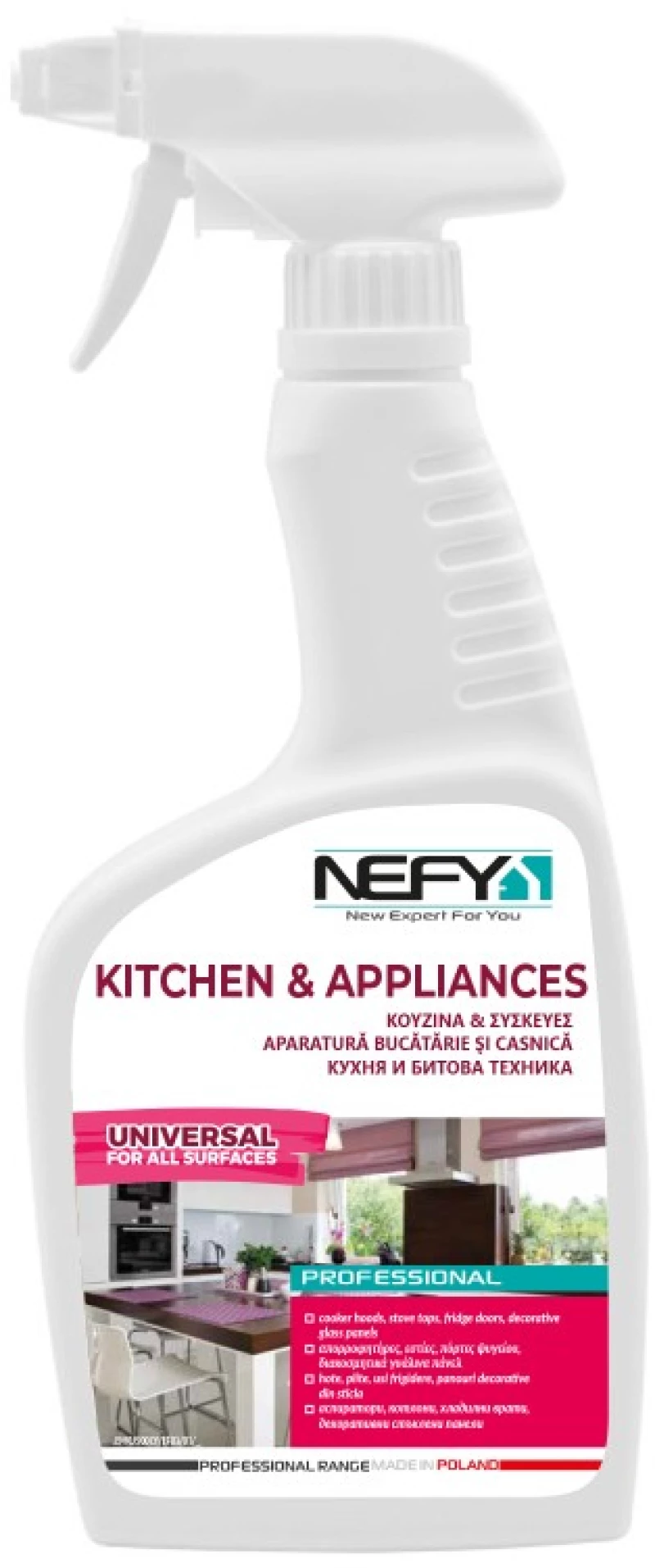 Καθαριστικό Spray Κουζίνας & Συσκευών 500ml Nefy - 5903649070074