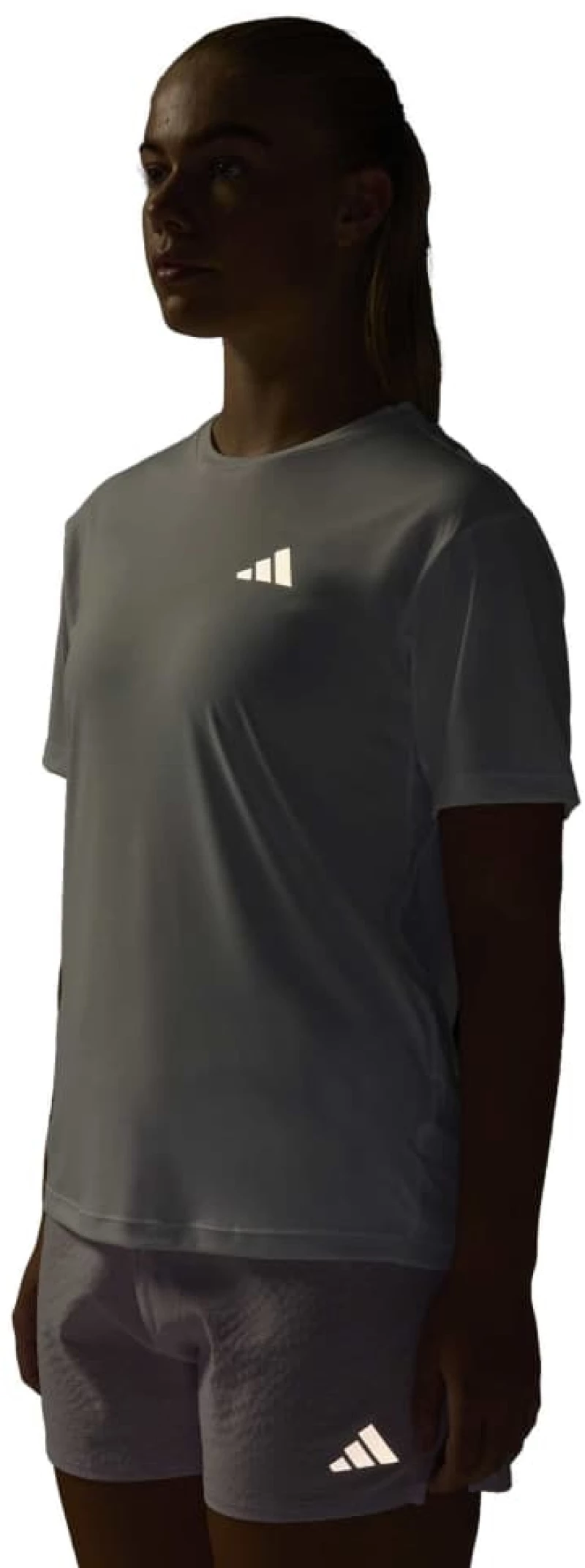 adidas Run Ess Tee W KA0226 ADIDAS Λευκό