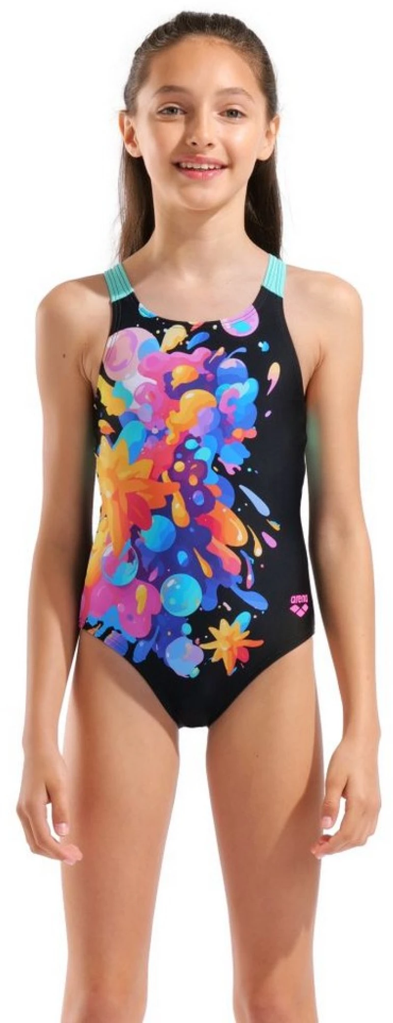Arena Painting Swimsuit V Back 010744580 ARENA Μαύρο