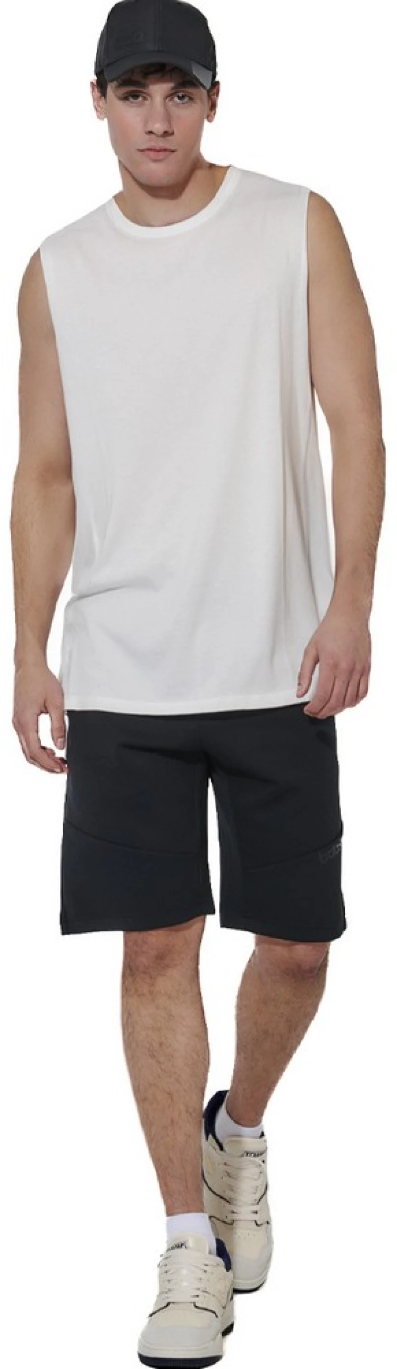 BODY ACTION MEN'S TECH TRAINING SHORTS 033632-01 033632-01-BLACK BODY ACTION Μαύρο