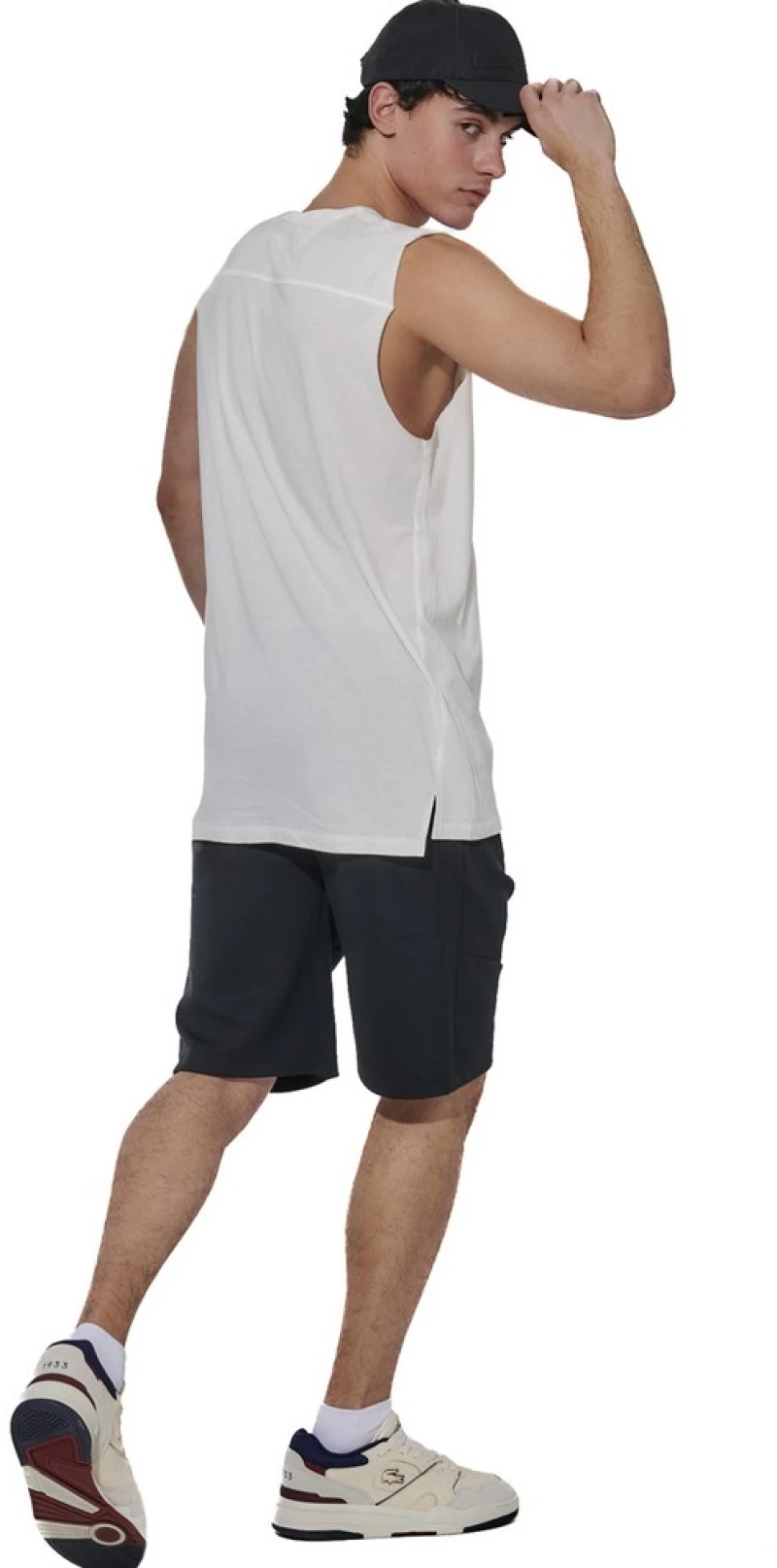 BODY ACTION MEN'S TECH TRAINING SHORTS 033632-01 033632-01-BLACK BODY ACTION Μαύρο