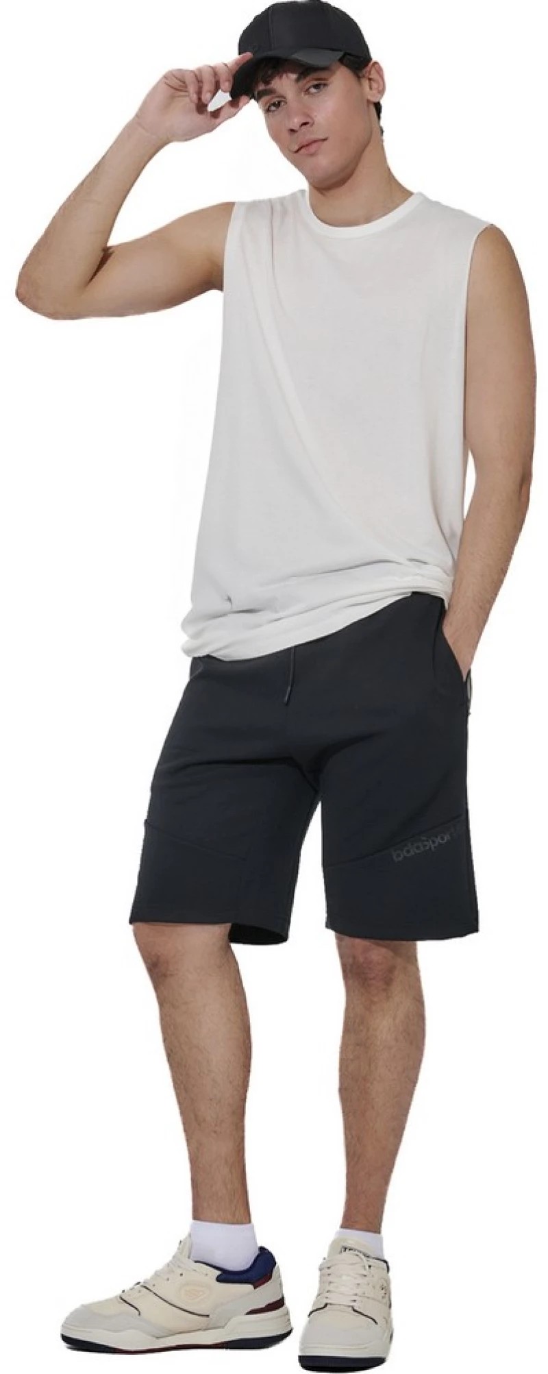 BODY ACTION MEN'S TECH TRAINING SHORTS 033632-01 033632-01-BLACK BODY ACTION Μαύρο