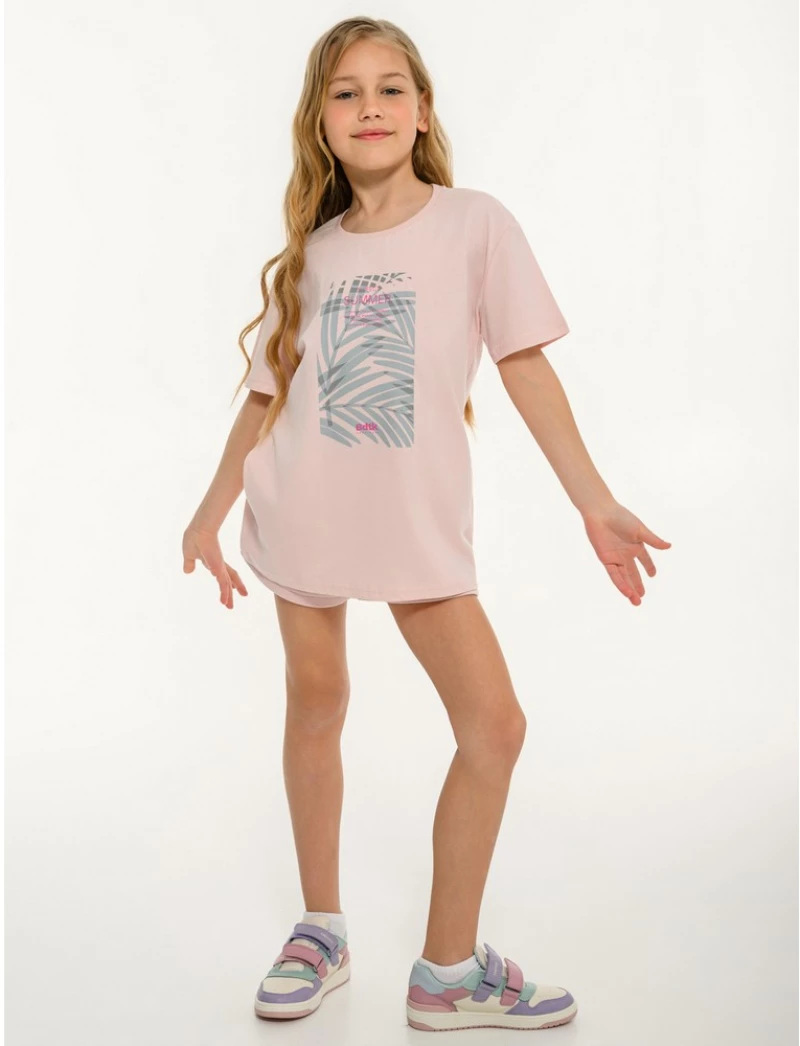 BDTK T-SHIRT SS OVERSIZED 1261-702828 1261-702828-00304 BODY TALK Ροζ