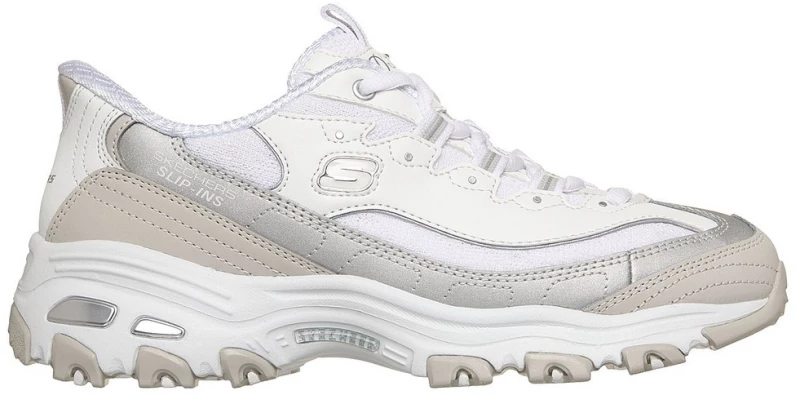 Skechers Slip-ins: D'Lites - Smooth Nostalgia 150537-WSL SKECHERS Λευκό