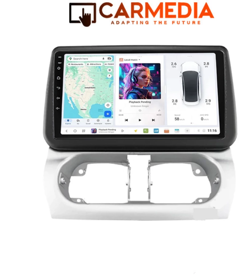 CARMEDIA CMDU409-3 TABLET 9'' OEM OPEL COMBO 2001-2011 | CORSA C 2000-2006 | TIGRA 2004-2009
