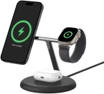 Belkin WIZ023vfBK BOOST^CHARGE™ Pro 3-in-1 Magnetic Stand with Qi2, Black