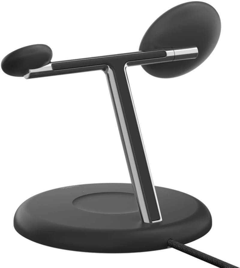 Belkin WIZ023vfBK BOOST^CHARGE™ Pro 3-in-1 Magnetic Stand with Qi2, Black