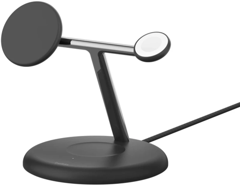 Belkin WIZ023vfBK BOOST^CHARGE™ Pro 3-in-1 Magnetic Stand with Qi2, Black