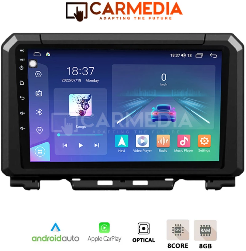 CARMEDIA CMDU409-3 TABLET 9'' OEM SUZUKI JIMNY 2017+