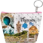 537679 ΠΟΡΤΟΦΟΛΙ SOUVENIR ΜΠΡΕΛΟΚ MINI - ΣΕΤ 10PCS - PVC - THASSOS - 11*7*4CM - 871815