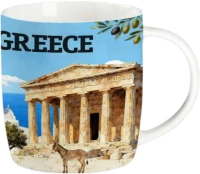 538010 ΣΕΤ ΚΕΡΑΜΙΚΗ ΚΟΥΠΑ SOUVENIR ΜΕ ΚΟΥΤΑΛΙ - GREECE - 241109