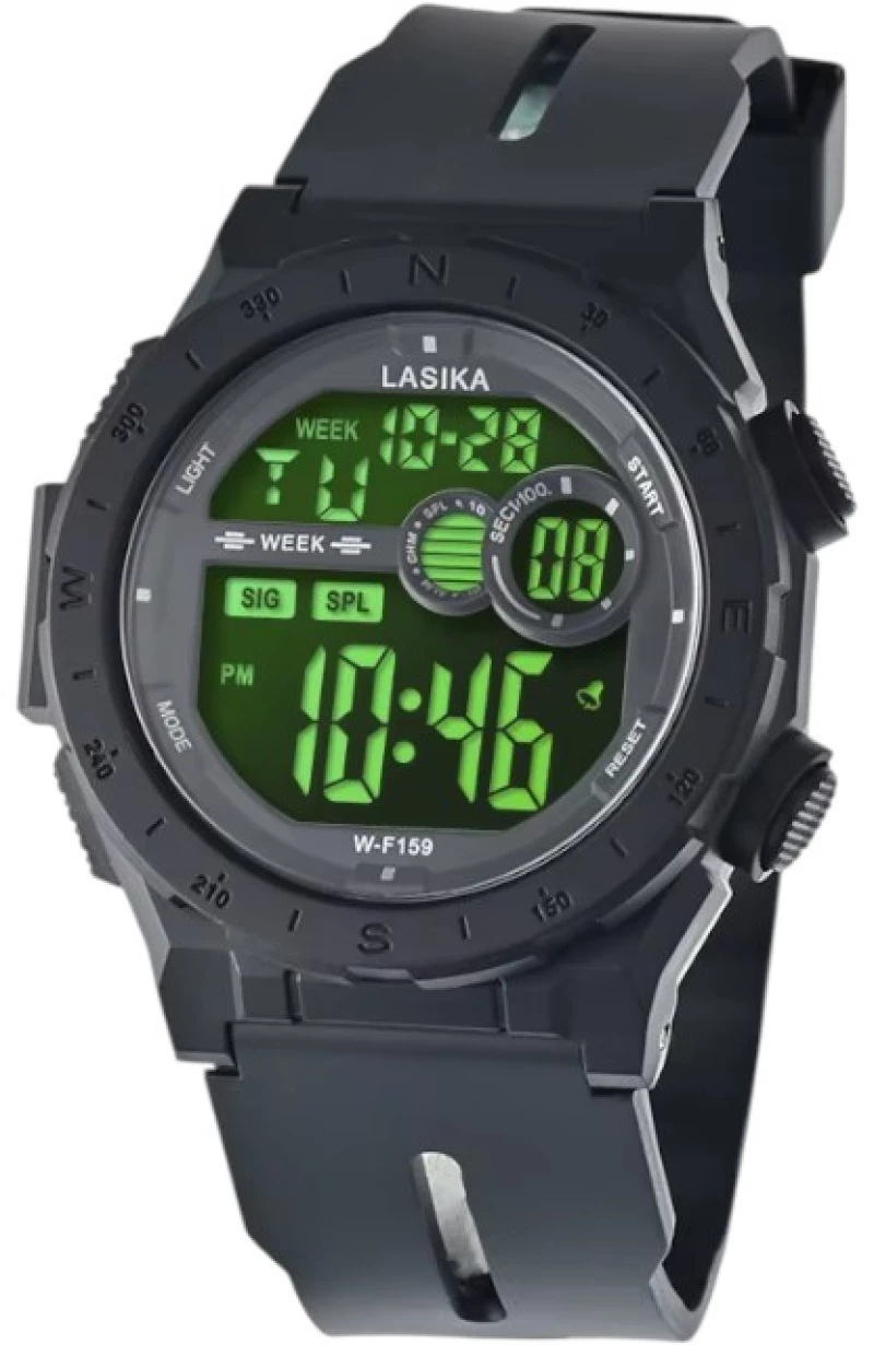 540227 ΨΗΦΙΑΚΟ ΡΟΛΟΙ ΧΕΙΡΟΣ - WF159 - LASIKA - 115152 - BLACK/BLACK