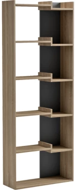 539337 ΒΙΒΛΙΟΘΗΚΗ CORPUS PAKOWORLD SONOMA - ΑΝΘΡΑΚΙ 61X22X162ΕΚ
