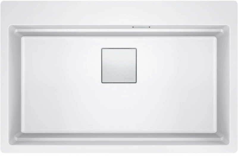 Franke Mythos Kubus 2 Pro KNG 610-73 Ένθετος Γρανιτένιος Νεροχύτης 79cm Polar White