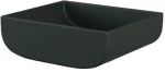 Azzurra Circle Επικαθήμενος νιπτήρας πορσελάνης 45X39 Black