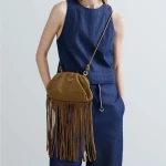 Replay Suede Bag with Fringes
